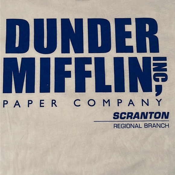 NWOT The Office Dundee Mifflin T-Shirt - Picture 2 of 3